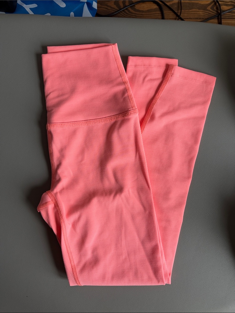 Beyond Yoga Neon Coral Pink Leggings